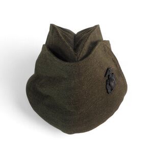 DSCP Valor Collection Marine Corps Garrison Wool Blend Cap Women's 21 1/2